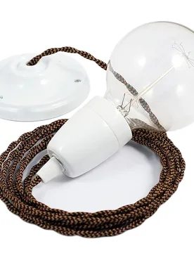 Cables Suspension Luminaire Tz22 Diy 1 M Black / Whiskey / White One Size - Creative - FashionsVida