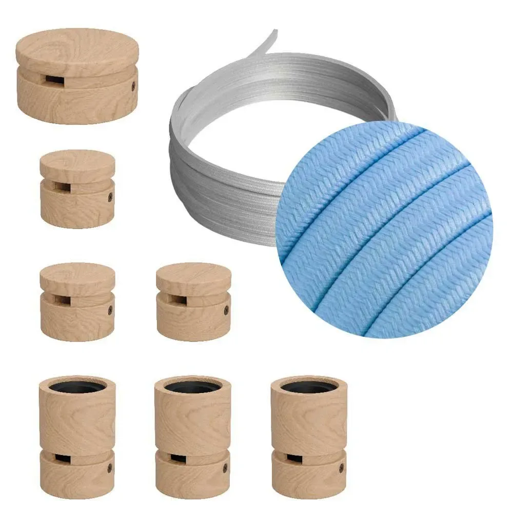 Cables Kit D´éclairage Linear Filé System Cm17 5 M 7 Unités Brown / Light Blue One Size - Creative - FashionsVida