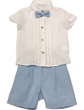 Completo 3 Pz. Bianco/celeste 110109