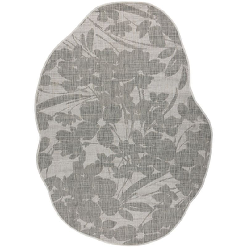 Teppiche Organic 2735 Sisalteppich Blumen Ecru / Grau 133x190 Cm 133x190 Cm