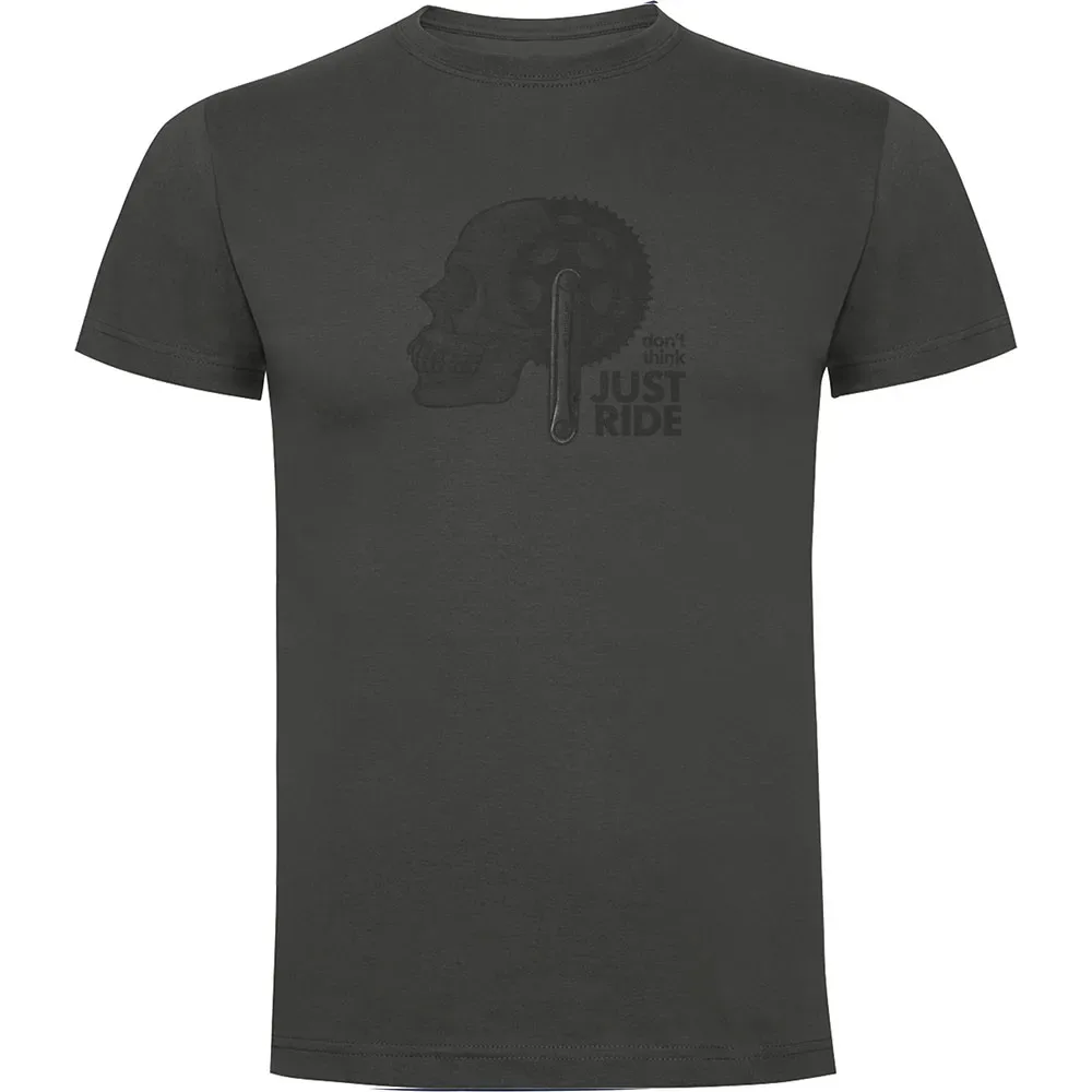 Maglietta A Maniche Corte Just Ride Dark Grey - Kruskis - FashionsVida