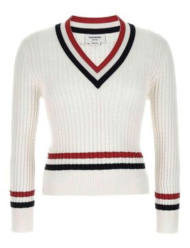 Thom Browne Maglia Intarsio Rwb