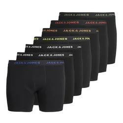 Boxers Basic Trunk Plus Size 7 Unità Black 2XL
