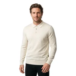 Polo A Maniche Lunghe Gemello Open White S