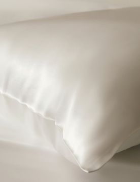 Federa Cuscino Seta Bianco Chiusura A Busta Laterale 100% Seta Di Gelso Il Prodotto Più Richiesto Dai Nostri Utenti 50 x 75cm