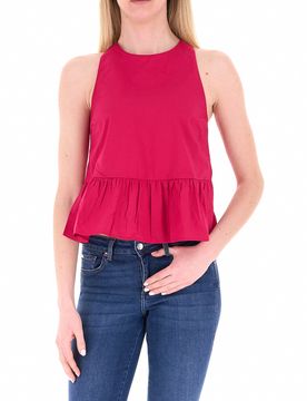Top in cotone LIU JEANS FUCSIA 38