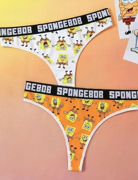Bottom de bikini de mujer con estampado de dibujos animados - Shein - FashionsVida