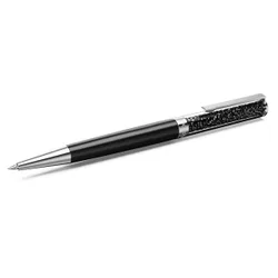 Penna a sfera Crystalline, Nero, Laccato nero, cromato OS
