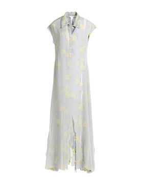 Maxi-Kleid Damen Grau 38 Damen