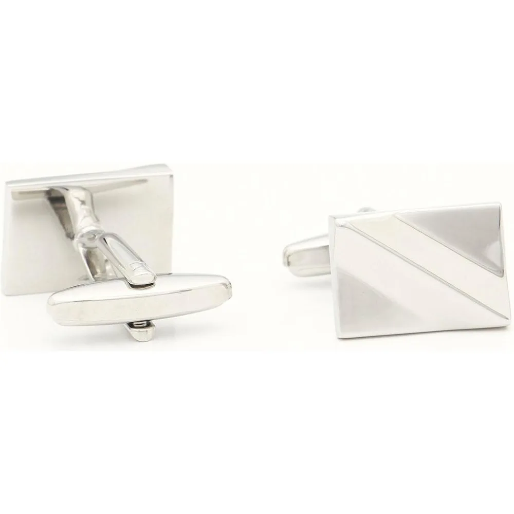 Gemelos de hombre rectangulares con relieve interior - Mirto - FashionsVida