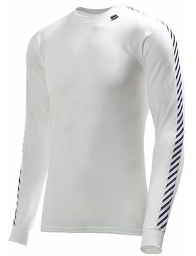 Lifa stripe crew camiseta térmica manga larga hombre Blanco (S)
