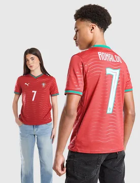 Maglia Home Portogallo 2026 Ronaldo #7 Junior - Rosso, rosso rosso Bambino taglia 7-8Y - Puma - FashionsVida
