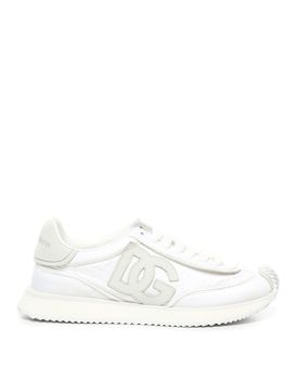 Sneaker cuscino in materiali misti