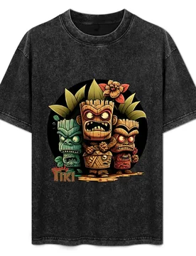The Tiki Stooges T-Shirt Urban Casual Loose Fit Tee - Aliexpress - FashionsVida