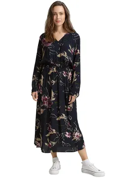 Vestito A Maniche Lunghe 10768 Big Flower Design 40