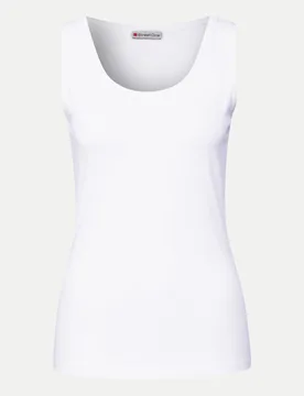 Street One Basic Top Anni Weiß 40 - Street One - FashionsVida
