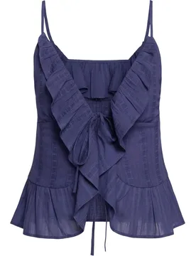 Top de mujer de tirantes con lazadas frontales - The-Are - FashionsVida