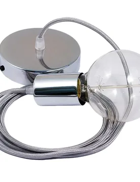 Cables Suspension Luminaire Rm02 1 M Silver / Chrome Plated One Size - Creative - FashionsVida