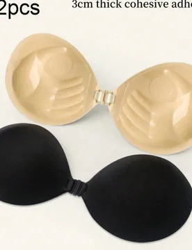 Pieza Sujetador Push-Up Invisible sin Tirantes Autoadhesivo de 3 cm de Grosor, Almohadillas Reutilizables para Realzar el Busto - Shein - FashionsVida