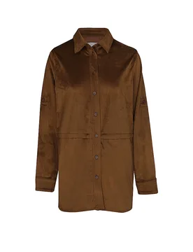 Veste aspect cuir marron L - Urbancode London - FashionsVida