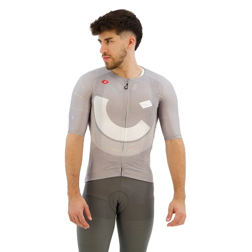 Maglia A Maniche Corte R-a/d Multicolor Gray - Castelli - FashionsVida