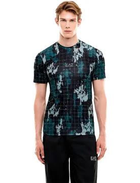 Ea7 Emporio Armani T-shirt à Manches Courtes 7m002149_af24495 Fancy Camouflage / Black L