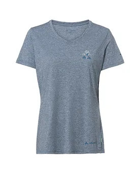 Damen Funktionsshirt Skomer III Print dunkelblau 40 W - VAUDE - FashionsVida