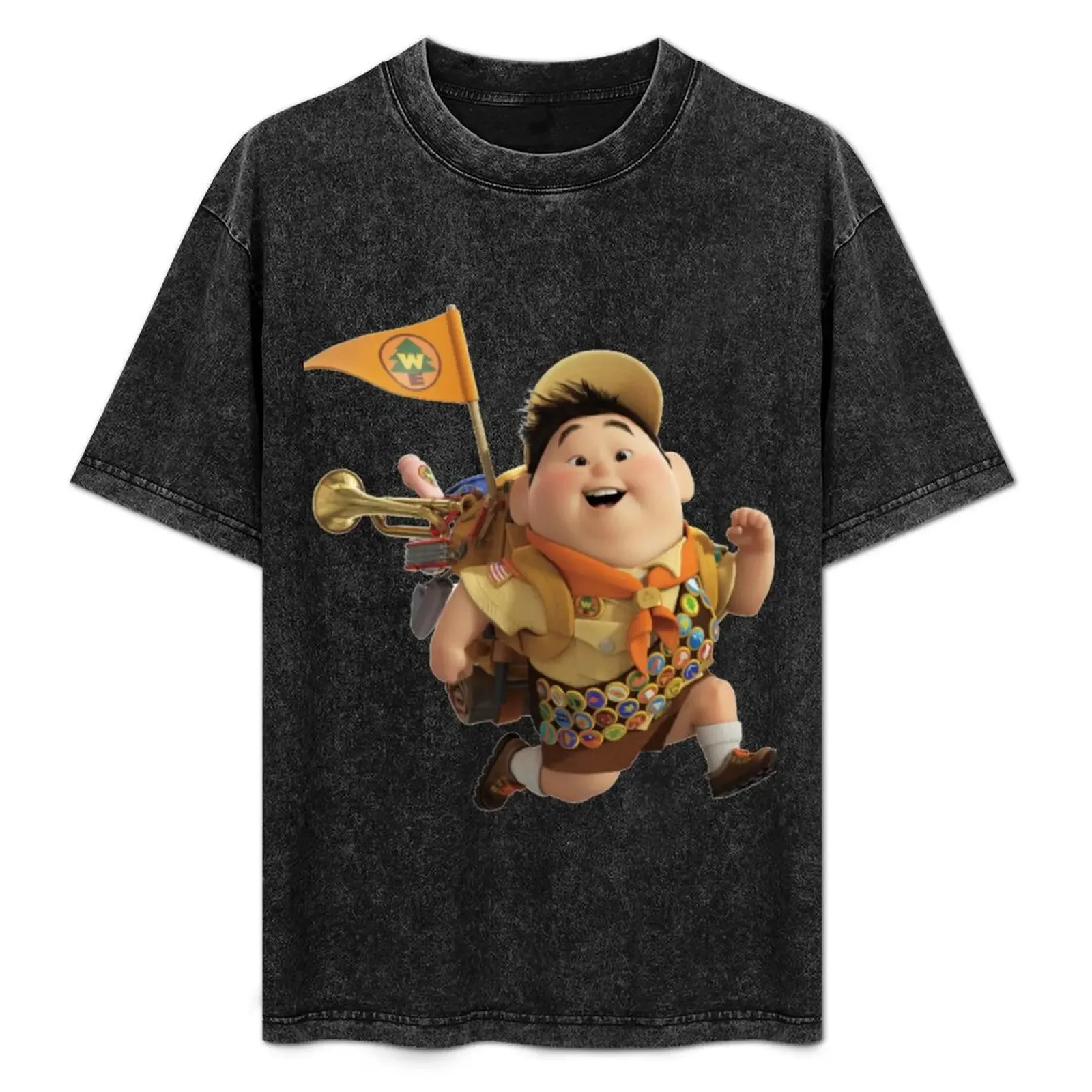 Russell Up T-Shirt Plus Size Solid Color T-Shirt - Aliexpress - FashionsVida