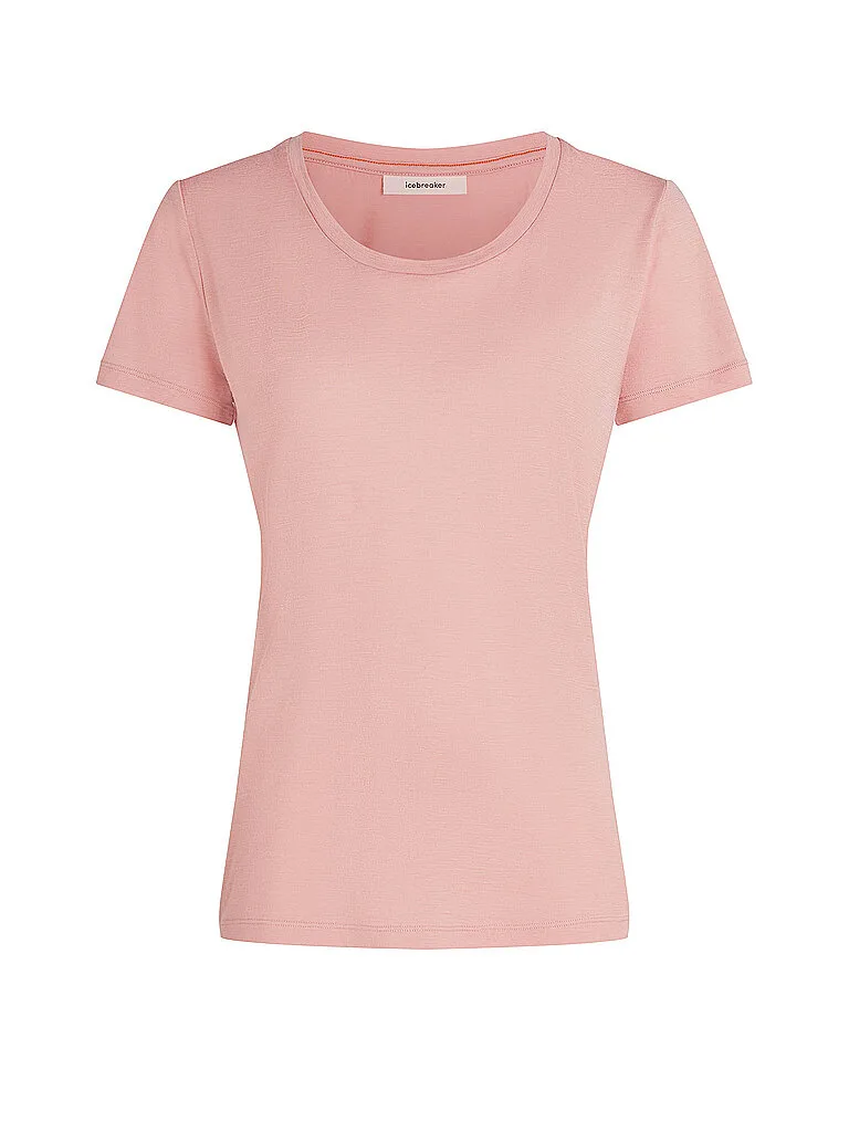 Camiseta funcional de mujer Merino Tech Lite 150 Uni rosa M - Icebreaker - FashionsVida
