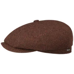 Hatteras Classic Wool Flat Cap by - orange-red - Herren - Size: 57 cm
