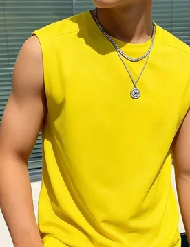 Camiseta sin mangas de cuello redondo casual, fresca y atractiva para niños preadolescentes estudiantes, top de primavera y verano - Shein - FashionsVida
