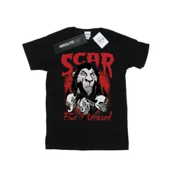 Mens The Lion King Scar Be Prepared T-Shirt (Black) Cotton - Size 4xl