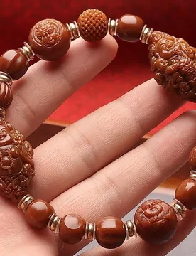 Olive pit carving with jade-like finish, a pair of Wealth God and Maitreya Buddha pendants, monkey head multi-treasure hand-carv - Aliexpress - FashionsVida