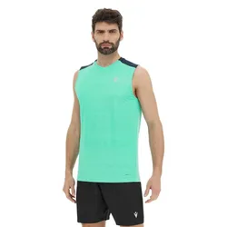 Maglietta Senza Maniche Hervert Acqua Marina / Black S