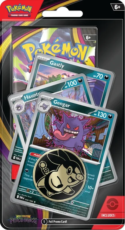 Pokemon ME Pitch Black Premium Checklane Blister Gengar - Pokémon - FashionsVida