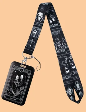 Tarot Themed Skull Lanyard Card Holder for Student ID Card Straps Badge Holder Hanging Rope Keyring Accessories Gifts - Aliexpress - FashionsVida