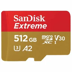 Carte Mémoire Extreme 512gb Microsdxc Black One Size unisex