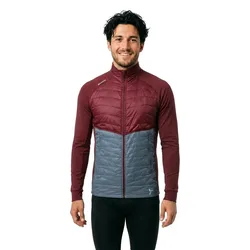 Sweat-shirt à Zip Grado Merlot / Charcoal L