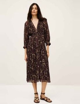 Para mujer. 1H25KARL Vestido Karla (36), Casual, Viscosa, Manga larga