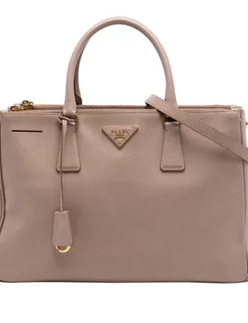 Medium Saffiano Lux Galleria Double Zip Tote - Prada - FashionsVida