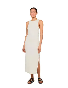 Vestito Midi Senza Maniche Tb8276 White Sand XS