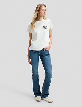 Jessica Low Rise Bootcut Flap Pocket Jean Mid Fade Größe 25x31 female