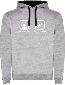 Felpa Con Cappuccio Problem Solution Two-colour - Kruskis - FashionsVida