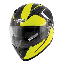 Casco Moto Integrale KV27 Denver Dual Nero Giallo Fluo taglia 2X