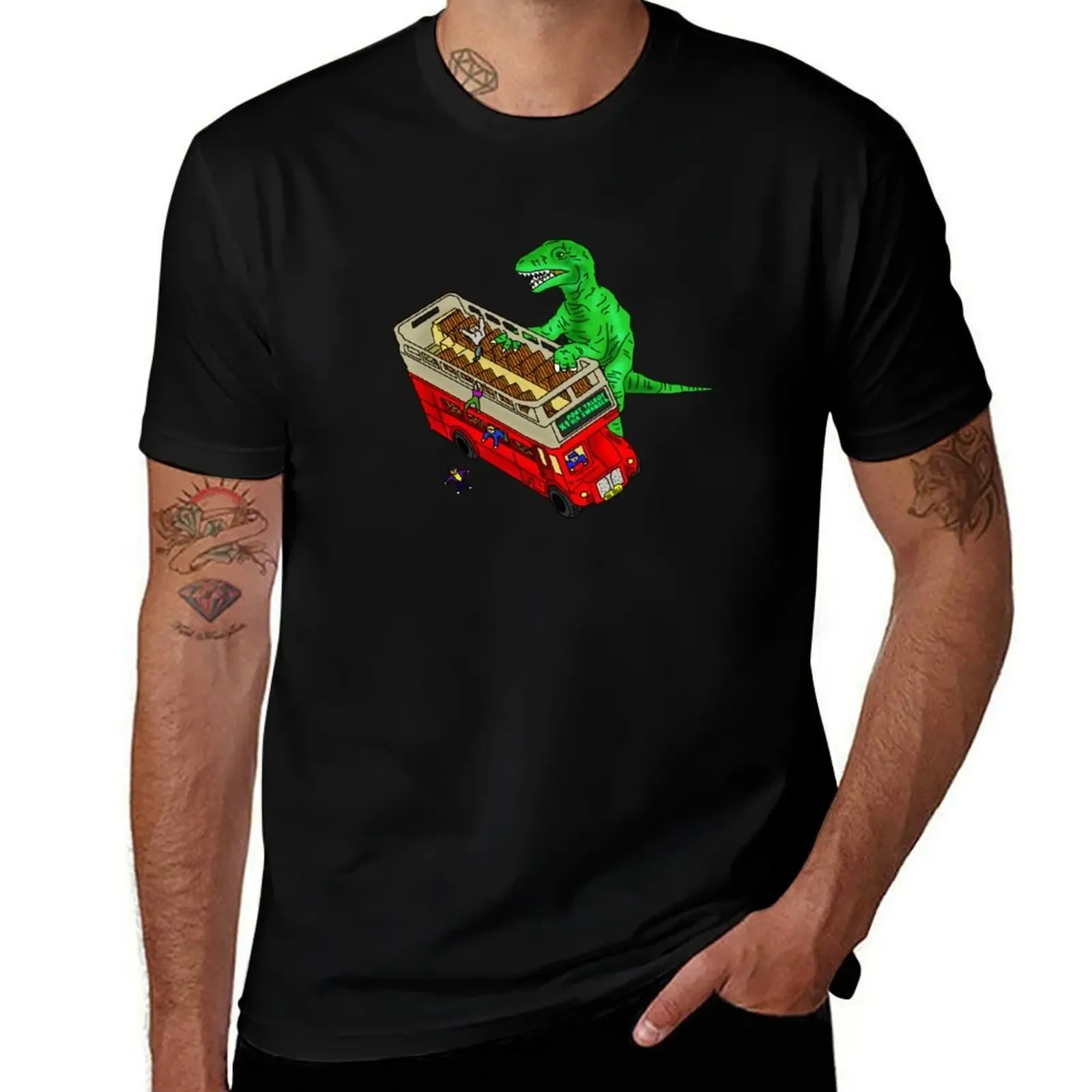 Dino Attack! T-Shirt Big and Tall Short Sleeve Tee - Aliexpress - FashionsVida