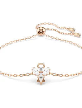 Braccialetto Magic, Angelo, Bianco, Finitura oro rosa 18K OS - Swarovski - FashionsVida