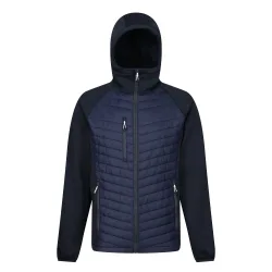 Mens Navigate Quilted Hybrid Jacket (Navy/seal Grey) - Size 4xl