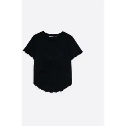 Camiseta de mujer bordados manga corta