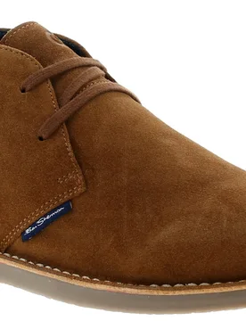 Mens Hemmings Desert Boots - Tan Suede - Size Uk 10 - Ben sherman - FashionsVida