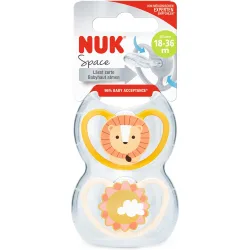 Chupetes Space Silicona 18-36 m 2 unid